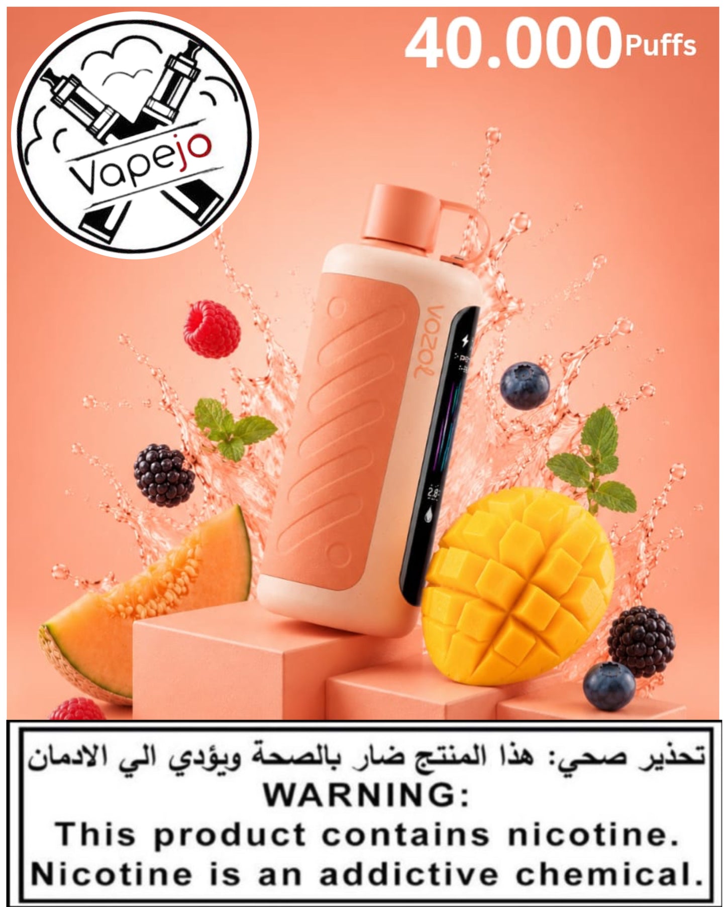 Vozol Gear Hookah 40000 Puffs Disposable Vape in Jordan