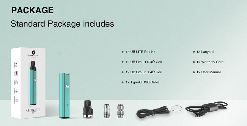 LOST VAPE QUEST UB LITE KIT 30W 1000MAH