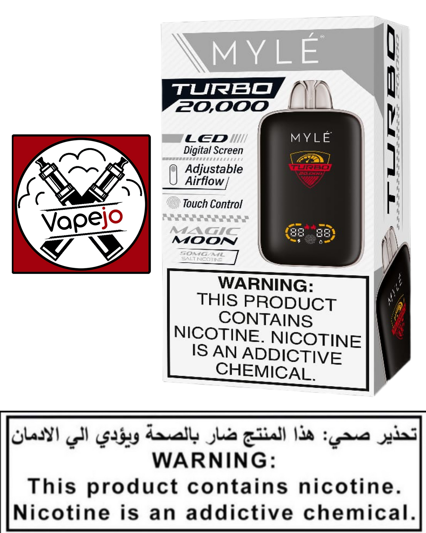 MYLE Turbo 20000 Puffs Disposable