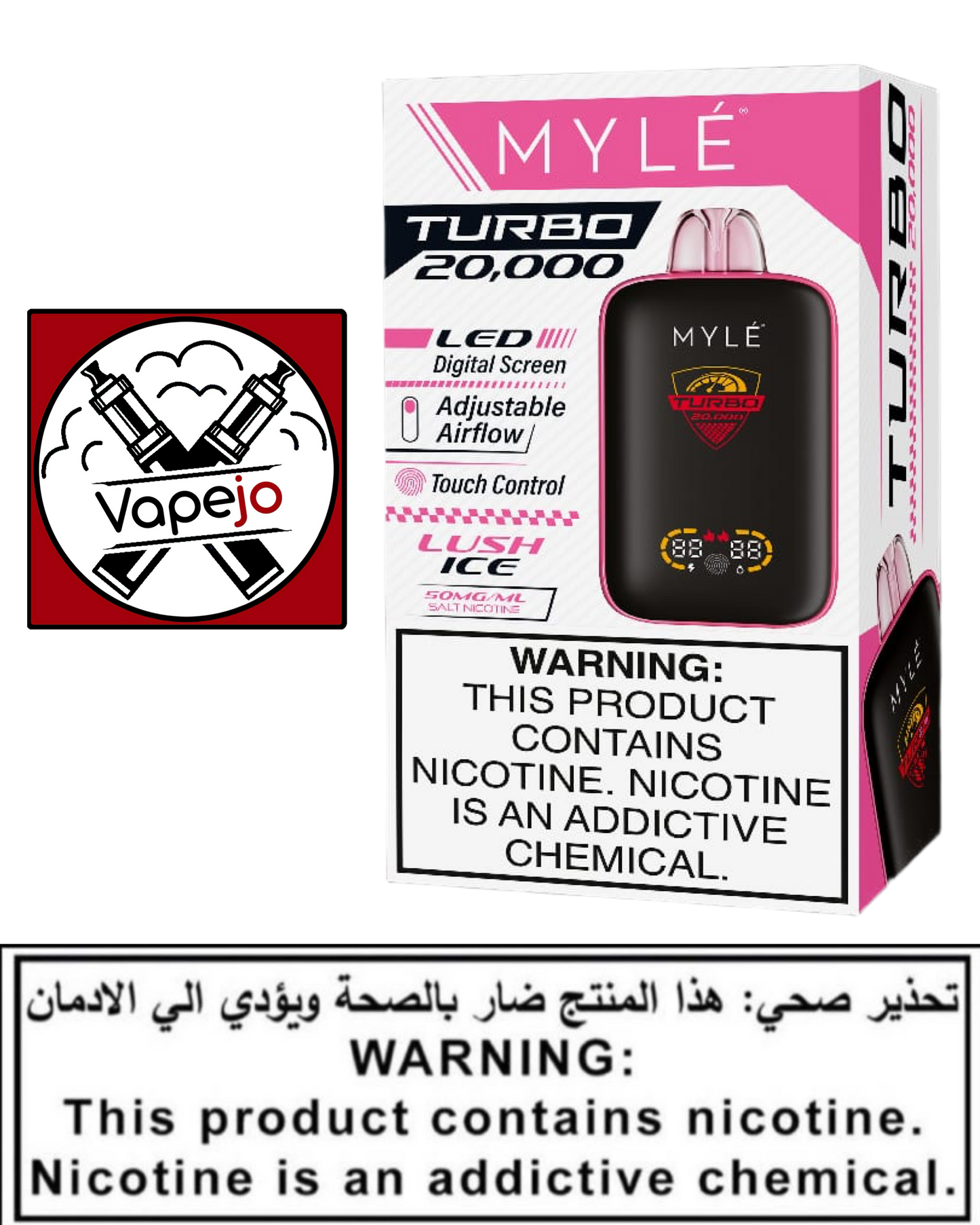 MYLE Turbo 20000 Puffs Disposable