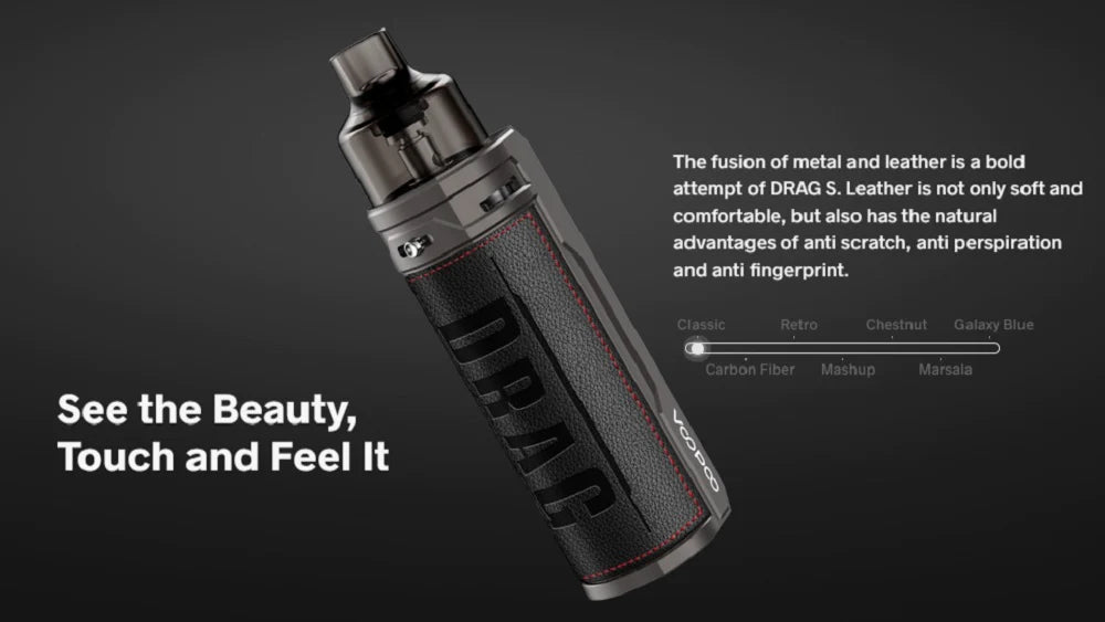 Voopoo Drag S Carbon Fiber VOOPOO Drag S 60W Pod Mod Kit eJuiceDirect DRAG S Mod Pod - Spark Your Life Voopoo Drag S Carbon Fiber VOOPOO Drag S 60W Pod Mod Kit eJuiceDirect DRAG S Mod Pod - Spark Your Life
