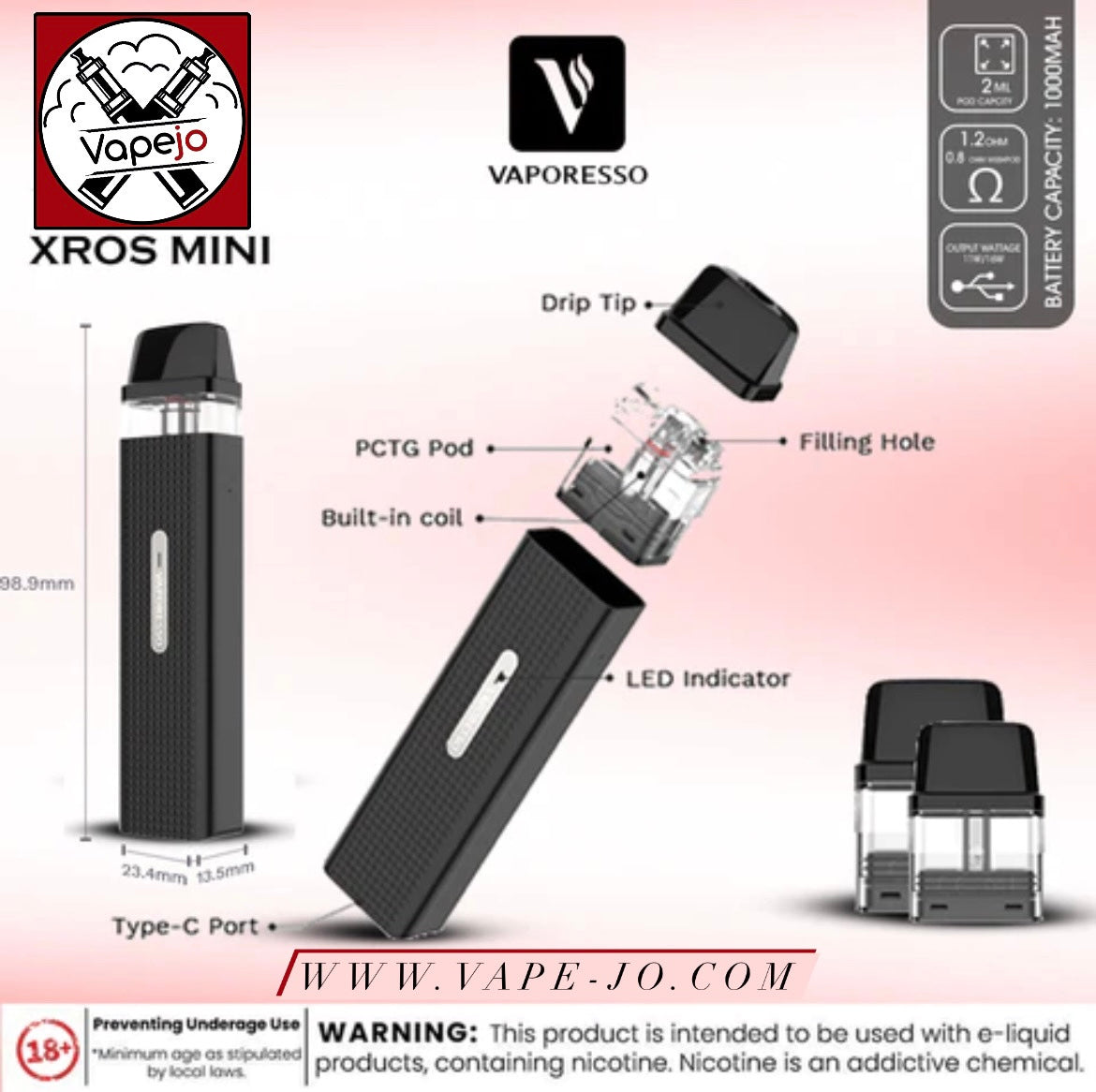 XROS MINI 1000mAh