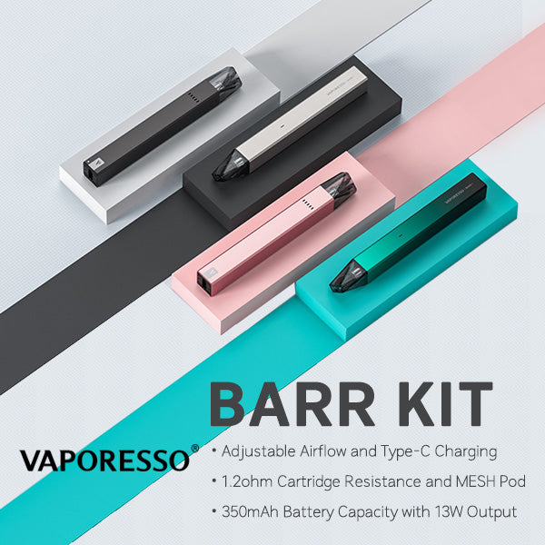 VAPORESSO BARR POD KIT 350MAH Vapejo | Vape in Jordan VAPORESSO BARR POD KIT 350MAH Vapejo | Vape in Jordan